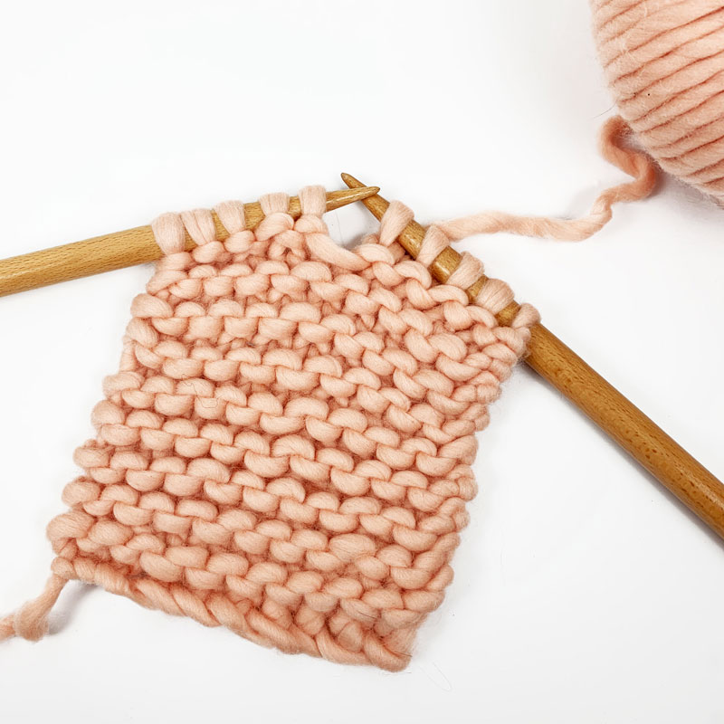 Knitting chunky arm warmers