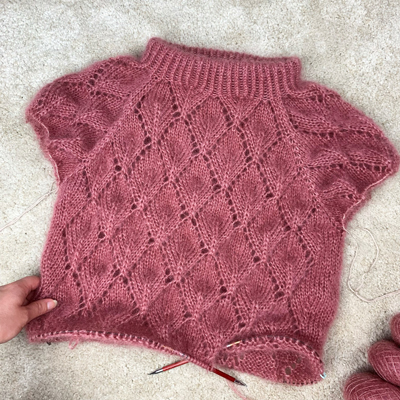 Leaf Sweater Mohair Edition - Knitting Pattern by TheKnitStitch