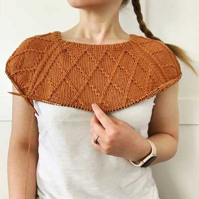 Harlequin Tee knit pattern