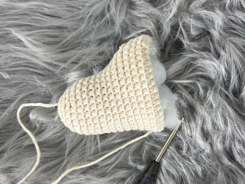 Crochet Amigurumi Cloud - Round 17