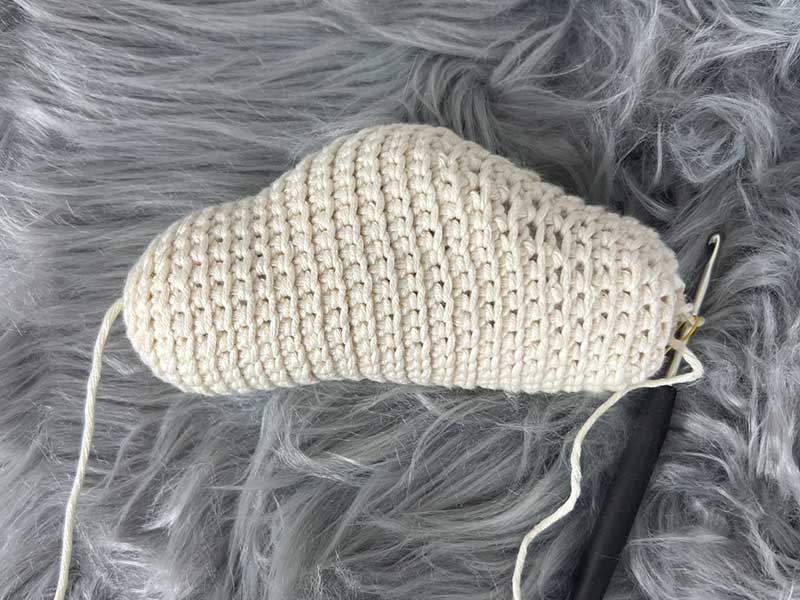 Crochet Amigurumi Cloud - Round 28