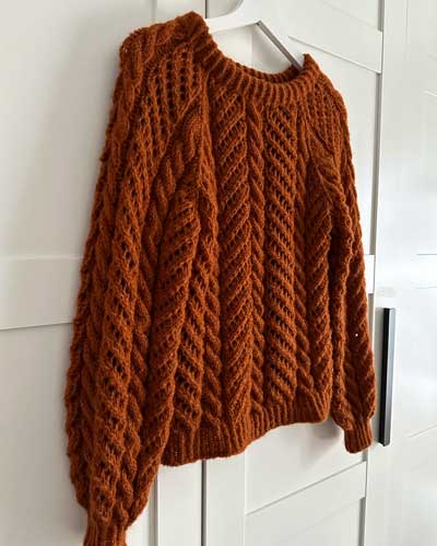 Cables And Lace Sweater