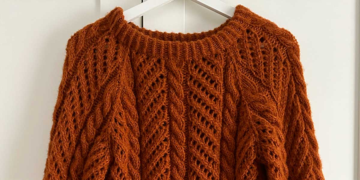 Cables And Lace Sweater